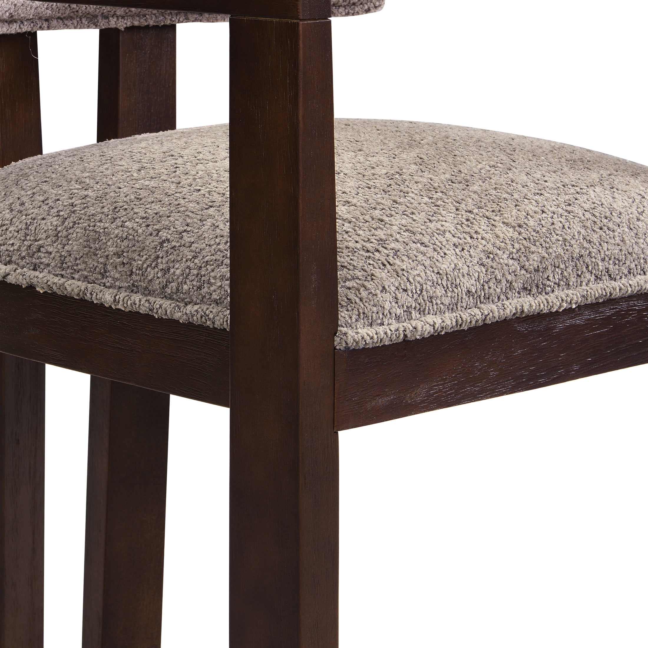 Christopher Knight Home 7-Piece Modern Dining Set, 84" Table with Light Brown Upholstered Chairs, Espresso