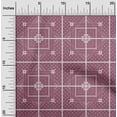 thumbnail image 2 of oneOone Georgette Viscose Pink Fabric Asian Tile Diamond Craft Projects Decor Fabric Printed By The Yard 42 Inch Wide, 2 of 4