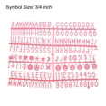 thumbnail image 2 of Felt Board Letters, 680 Characters Rose Red 3/4" Letters Numbers Symbols Changeable Plastic Message Boards 4Pcs, 2 of 6