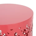 thumbnail image 6 of Soto Metal Outdoor Side Table, Dark Coral, 6 of 6