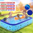 thumbnail image 1 of 110/130/150/180/210cm Inflatable Swimming Pool ,Family Swimming Pool ,Outdoor Garden Summer Inflatable Children's Paddling Pool, 1 of 12