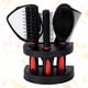 thumbnail image 5 of Juego de 5 peines portátiles para el cabello, duraderos, con espejo, profesionales, para peluquería en casa (rojo), 5 of 7