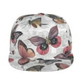 thumbnail image 2 of Balery Baseball Cap Flat Bill Hats for Men Adjustable Size for Running Workouts and Outdoor Activities All Seasons Dad Hat(Vintage Butterflies ), 2 of 9