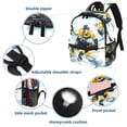 thumbnail image 3 of Ice Hockey Traveling Backpack with Adjustable Shoulder Strap, Large Capacity, Printed Design, Lightweight, Suitable, School Backpack Set, Large Backpack., 3 of 6