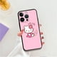 thumbnail image 4 of Funda de teléfono para iPhone 11, 14, 12, 13 Pro Max, 7, 8, XR, X, XS, 6, 6S Plus, MINI Capa de silicona, Hello Kitty, Color rosa, estilo, 4 of 5
