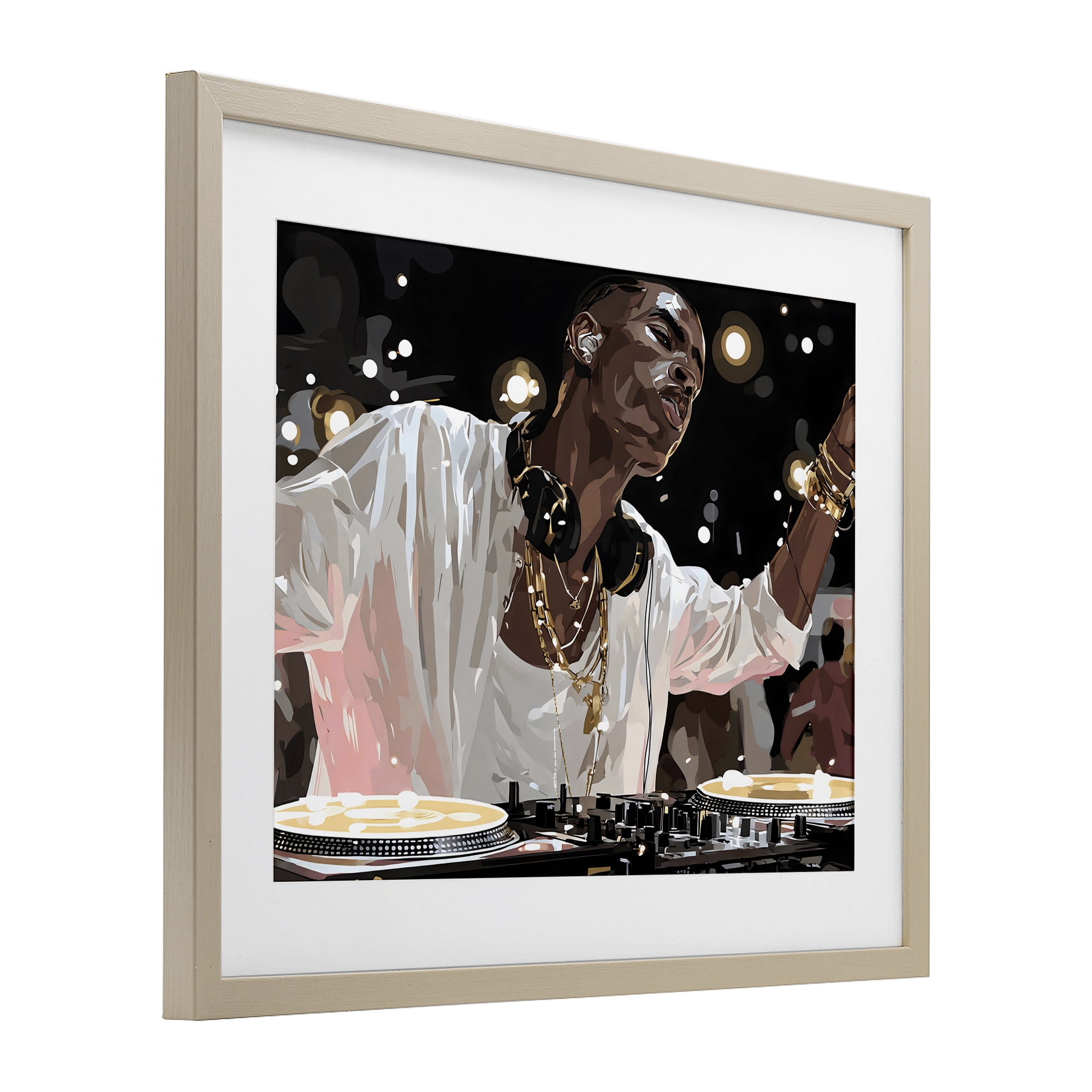 Stupell Industries Music In His Soul Birch Framed Print Under Glass, design by Franklyn Gregory