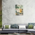 thumbnail image 5 of Farmhouse Floral Wall Art Rustic Flower Pictures Wall Decor Country Painting Canvas Prints Modern Home Artwork Framed Decor for Bathroom Bedroom Living Room 12"x16", 5 of 6