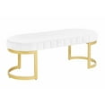 thumbnail image 5 of Morden Fort Upholstered Bench, White, 5 of 7