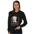 thumbnail image 3 of Betty Boop Cartoon American Wink Women's Long Sleeve T Shirt Brisco Brands S, 3 of 6