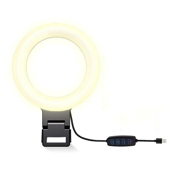 Billuyoard Luz de anillo de relleno Lámpara de conferencia de transmisión en vivo LED Iluminación ajustable Iluminación y accesorios