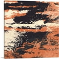 thumbnail image 1 of ARTCANVAS Peach Black White Gray Modern Canvas Art Print - Size: 36" x 36" (1.50" Deep), 1 of 9