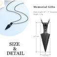 thumbnail image 5 of Cremation Jewelry Arrowhead Urn Necklace for Ashes for Women Men Memorial Keepsake Ash Necklace for Human Ashes, 5 of 6