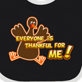 thumbnail image 4 of Inktastic Everyone is Thankful for Me Boys or Girls Baby Bib, 4 of 4