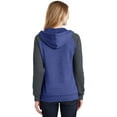 thumbnail image 3 of District Juniors Lightweight Fleece Raglan Hoodie - DT296, 3 of 4