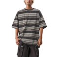 thumbnail image 4 of Trendfront Womens Summer Crew Neck Short Sleeve Tops Oversized Loose Fit Stripe Tees Graphic Pattern Printed Casual T-Shirts, 4 of 6