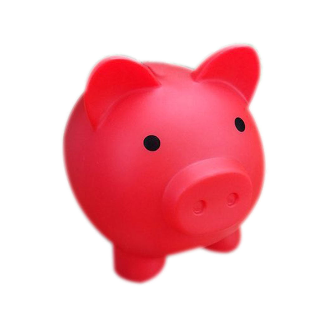 Piggy Bank Saving Coins Money Box Cash Fun Gift Plastic Pig Kids Toy K7M8 