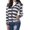 BU2, variant on Women's Hoodies Sweatshirts Women Fashion Hooded Long Sleeve Pocket Zipper Rope Striped Hoodie Jacket Blue M