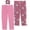 Pink/Red, variant on Young Hearts Girls Generic - 2 Pack Leggings with Scrunchie, 4-6X