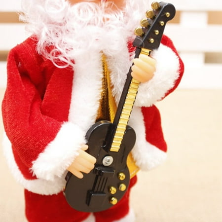 Animated Christmas Pics Christmas Dolls, 2018 New Christmas Electric Vintage Animated Saxophone Dancing Music Santa Claus Doll Christmas Decorations for Home Xmas Gift for Kids ()