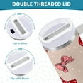 thumbnail image 5 of Simple Modern 30 oz Insulated Stainless Steel Tumbler Double Wall Stainless Steel Tumbler with 2-Way Drinking Cute Red Bows Pattern, 5 of 9