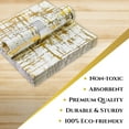 thumbnail image 5 of Elegant Disposable Dinnerware - Arctic Collection, Luncheon Napkins, Gold, 5 of 5