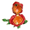 thumbnail image 4 of Trinket Box, Rose Shape Alloy Jewelry Box Elegant  For Desktop Decoration, 4 of 8