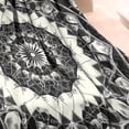 thumbnail image 3 of Black White Tie Dye Mandala Pattern Blanket,Comfortable Soft Lamb Wool Throw Blanket,All Season,Warm Lightweight Blankets for Sofa Bed Couch Living Room Chair,30"x40", 3 of 4