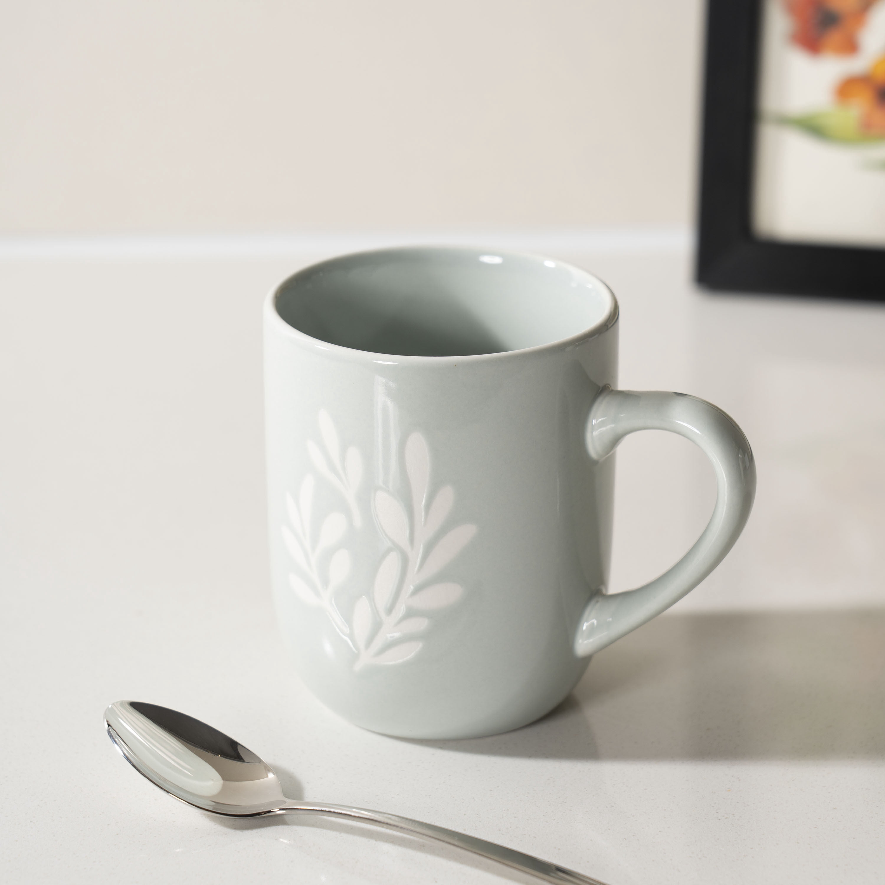 Mainstays 12oz Emelie Green Stoneware Mug