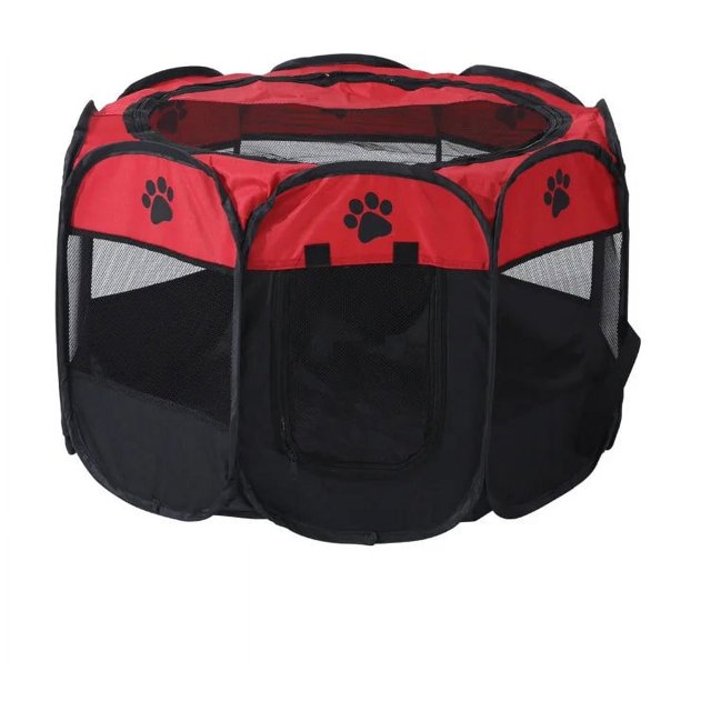 Oxford lightweight Puppy Pet Playpen for Medium Dogs Portable Cat Playpens Indoor Fence Foldable Doggie Play Pen shopwise Round
