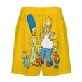 thumbnail image 6 of Simpsons Men's Short Pajama Pants Soft Trendy Sleep Shorts Breathable Ice Silk Lounge Shorts L, 6 of 8