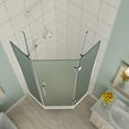 thumbnail image 4 of Aston SEN966F-CH-40-10 72 x 40 x 40 in. Merrick Frameless Neo-Angle Shower Enclosure with Frosted Glass, Chrome, 4 of 7
