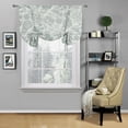 thumbnail image 4 of Kate Aurora Shabby Chic Floral Tie Up Sheer Curtain, 42” x 63”, 4 of 5