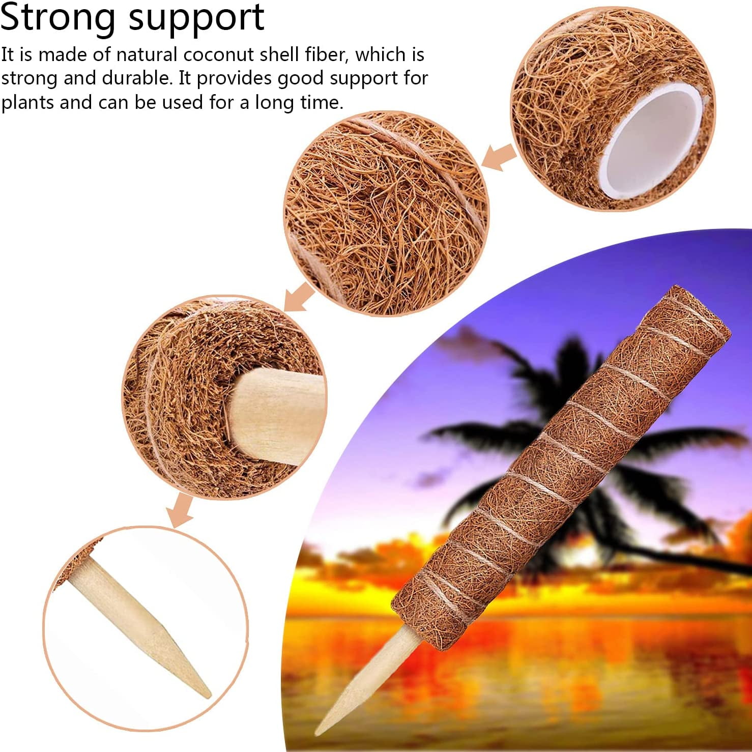 新品未使用　MOSS STICK 50SW Amazon.com : 48 Inch Moss Pole, Bendable Moss Pole for