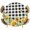 Black, variant on Sunflower Round Tablecloth 36-44 Inch Round Fitted Table Cloth with Elastic Edge, Summer Eucalyptus Botanical Floral Brown Wooden Waterproof Table Cover Protector for Outdoor Picnic Party Dining