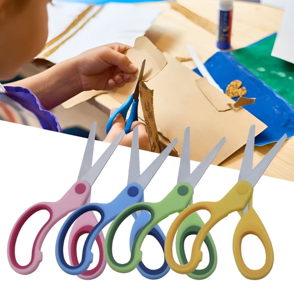 FACEGA Left-Handed Scissors with Blunt Tip Cap - Crafting,Arts Cutting Scissors