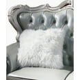 thumbnail image 5 of "Luxury Decorative" Faux Fur Pillow in White (18-in x 18-in), 5 of 5