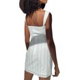 thumbnail image 4 of xiaxaixu Femmes Robe de Soirée, Sans Manches Cou Carré Fleur Solide d'Été Mini Robe Clubwear, 4 of 8