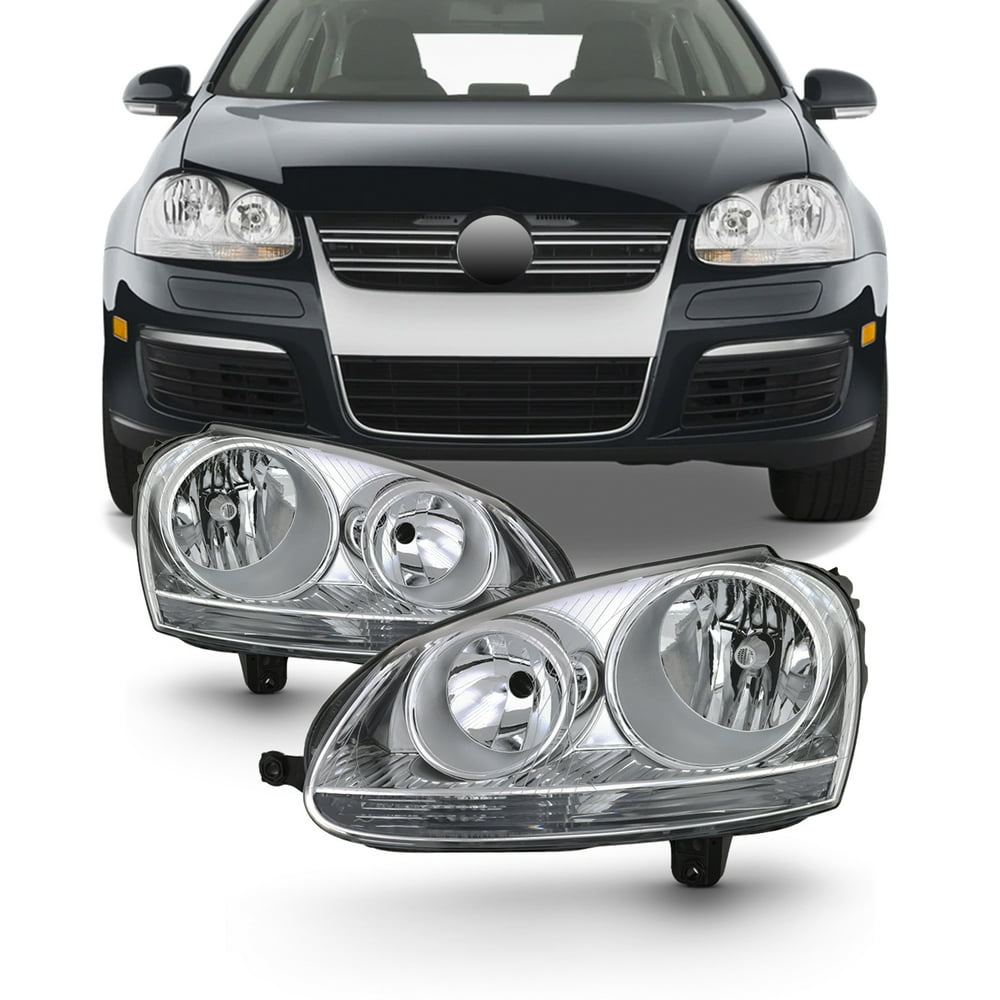2009 Volkswagen Jetta Headlights Fit 2006 2007 2008 2009 Volkswagen Jetta GTi Halogen Headlights