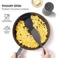 thumbnail image 5 of Kitchen Mama WaltzGrip Platinum Silicone Scraping Spatula: Non Stick for Frying Pan (Metal Gray), 5 of 8