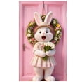 thumbnail image 1 of SIfdSeng Rideau de Porte Lapin de Pâques Suspendu pour la Maison Intérieur Extérieur Fête Festive, 1 of 6
