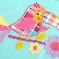 thumbnail image 6 of KYAIGUO 2-7T Girls Summer Casual Shorts Set Outfits 2PCS Baby Flutter Sleeved Bird T-Shirt Plaid Shorts Set for Toddler Kids, 6 of 10