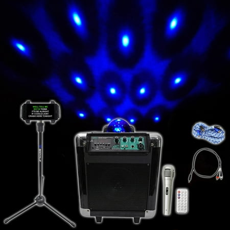 NYC Acoustics 6.5"" Karaoke Machine/System 4 ipad/iphone/Android/Tablet+Lights !