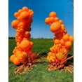 thumbnail image 3 of Globos gigantes Bezente, color naranja, 36 pulgadas, paquete de 8 unidades, látex, 3 of 9
