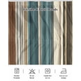thumbnail image 5 of Stripes Texture Ruffle Bed Skirt California King Size Modern Art Blue Brown Line Adjustable Elastic Dust Bed Skirts Wrap Around Bedskirt Wrinkle Free Easy Fit with 16 Inch Drop, 5 of 8