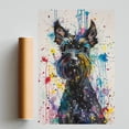 thumbnail image 2 of Giant Schnauzer Dog Poster Wall Art for Bedroom Living Room Funny Graffiti Dog Picture Cool Dog Decor Wall Art, 2 of 6