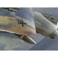 thumbnail image 3 of Ambesonne Airplane Quilted Coverlet 3 Pcs, Aviataion Theme Design, King Size, Blue Grey, 3 of 4
