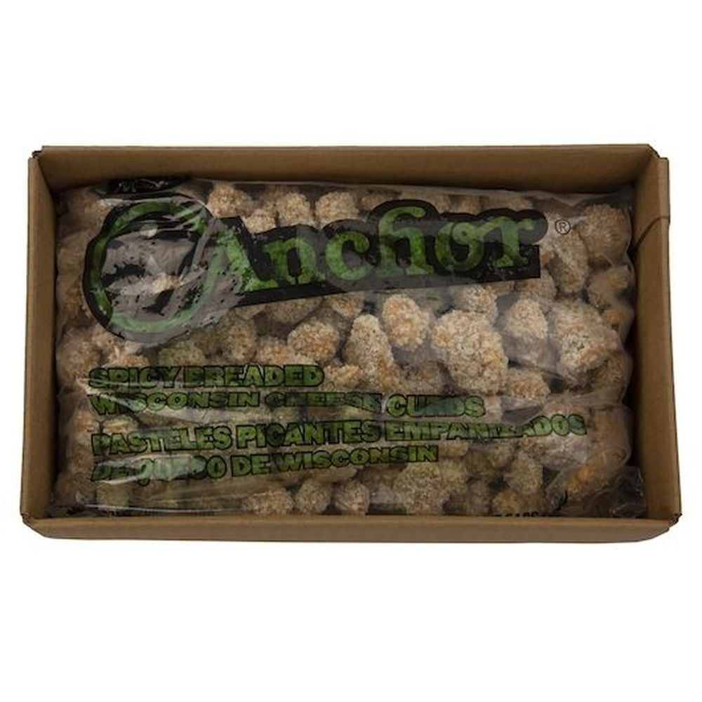 Anchor Spicy Breaded Wisconsin Cheese Curds 5lbs (PACK OF 2)
