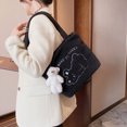 thumbnail image 3 of Sywqhk Bolso De Hombro De Felpa Portátil Con Colgante Para Mujer, Bolso Con Asa Superior (Oso Negro) Sywqhk Para estrenar, 3 of 8