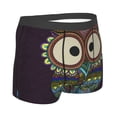 thumbnail image 3 of Fotbe Boho Owl Men’s Total Support Pouch Boxer Briefs, X-Temp Cooling, Moisture-Wicking Underwear, Regular, Long-leg and Trunk-Small, 3 of 9