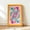 Framed, variant on Queen of Hearts Playing Card Wall Art Poster, Bright Retro Colorful Trendy Queen Card Canvas Print, Fun Dorm Bedroom Apartment Home Wall Decor